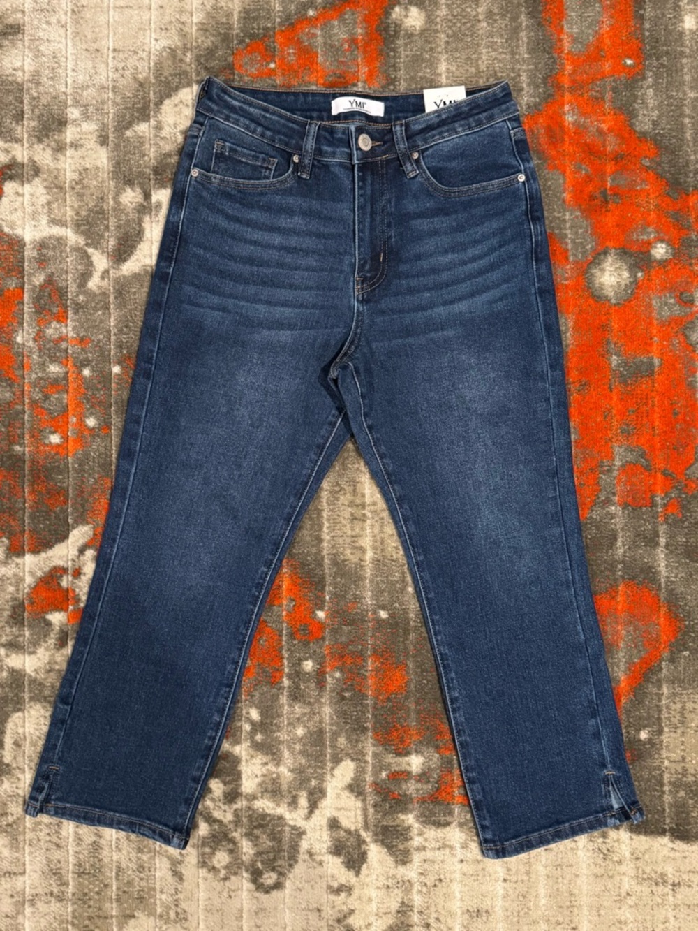 NWT. High Rise Denim Capris